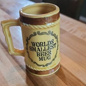Yellow and Brown Beer Mug